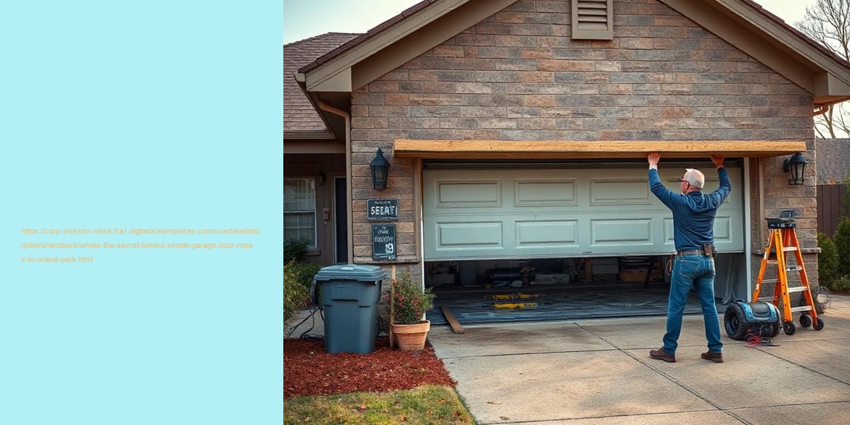 What's the secret behind simple garage door repair in Orland Park?